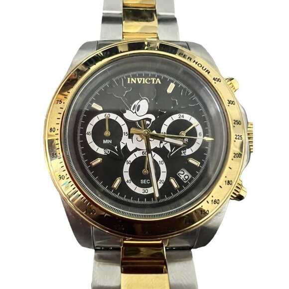 Invicta Disney Mickey Mouse Limited Edition Watch Chrono Two Tone 22866 256/2000 - Picture 1 of 8